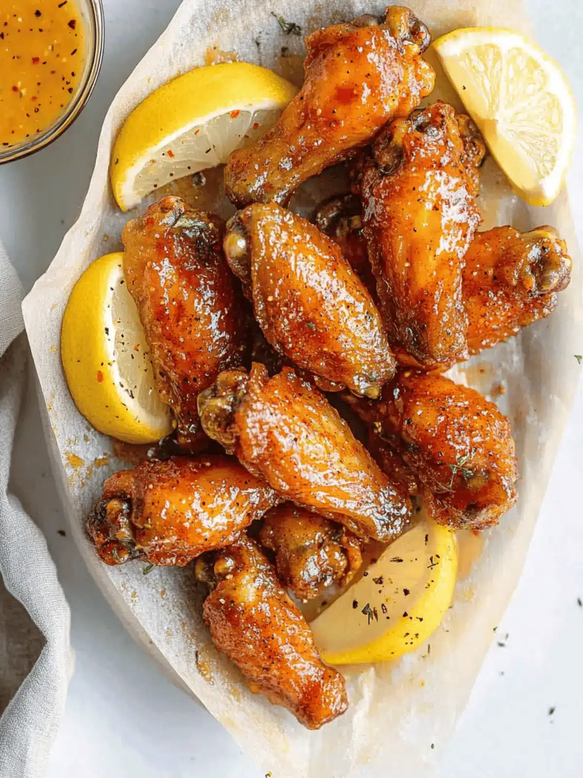 Honey Lemon Pepper Wings