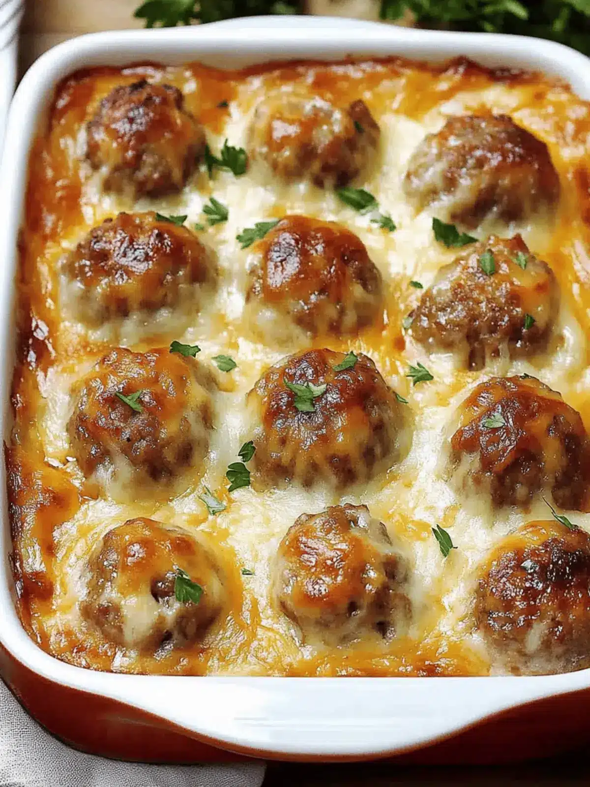 Dump-and-Bake Meatball Casserole