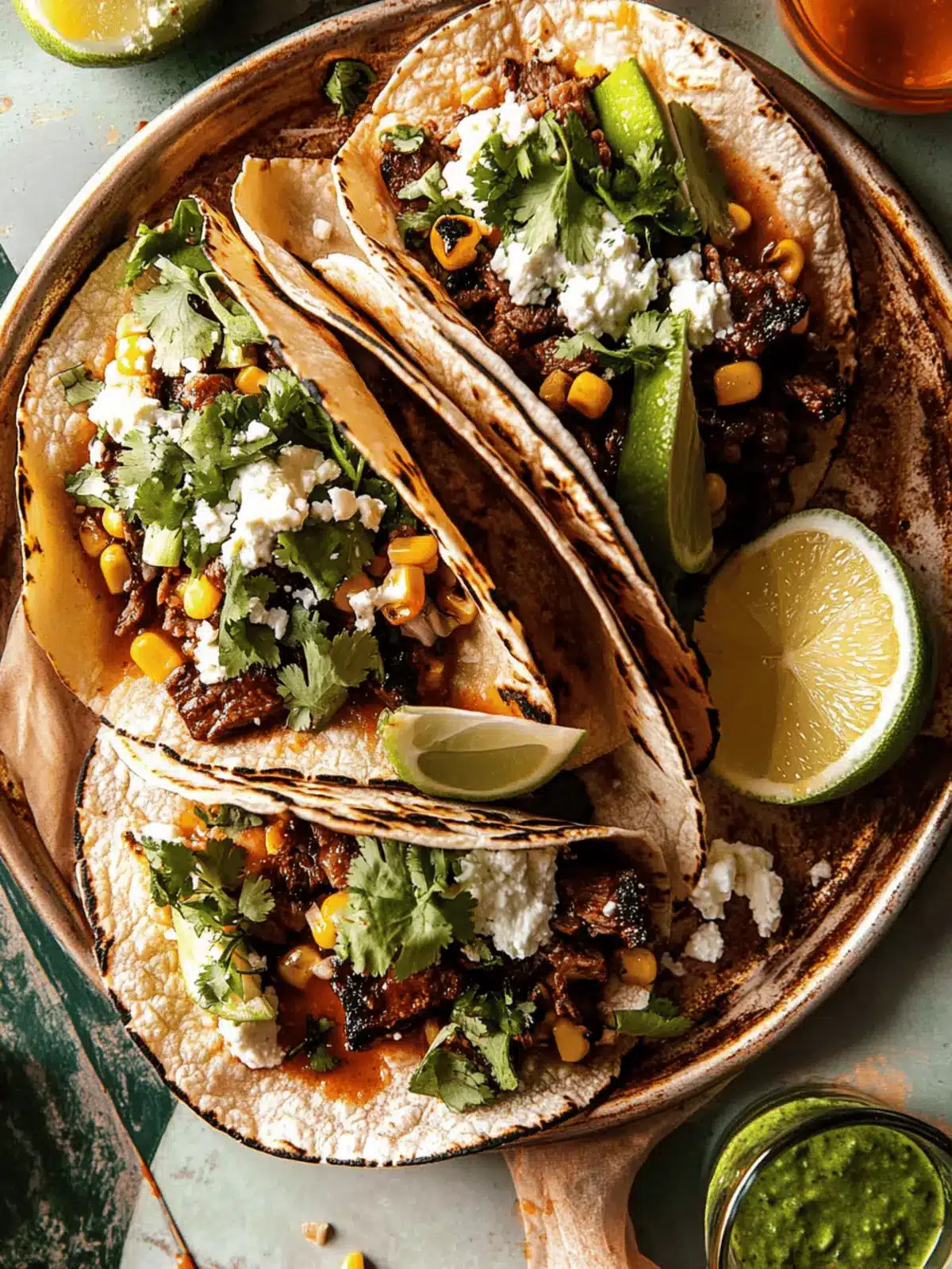 Sheet Pan Steak and Chipotle Corn Tacos