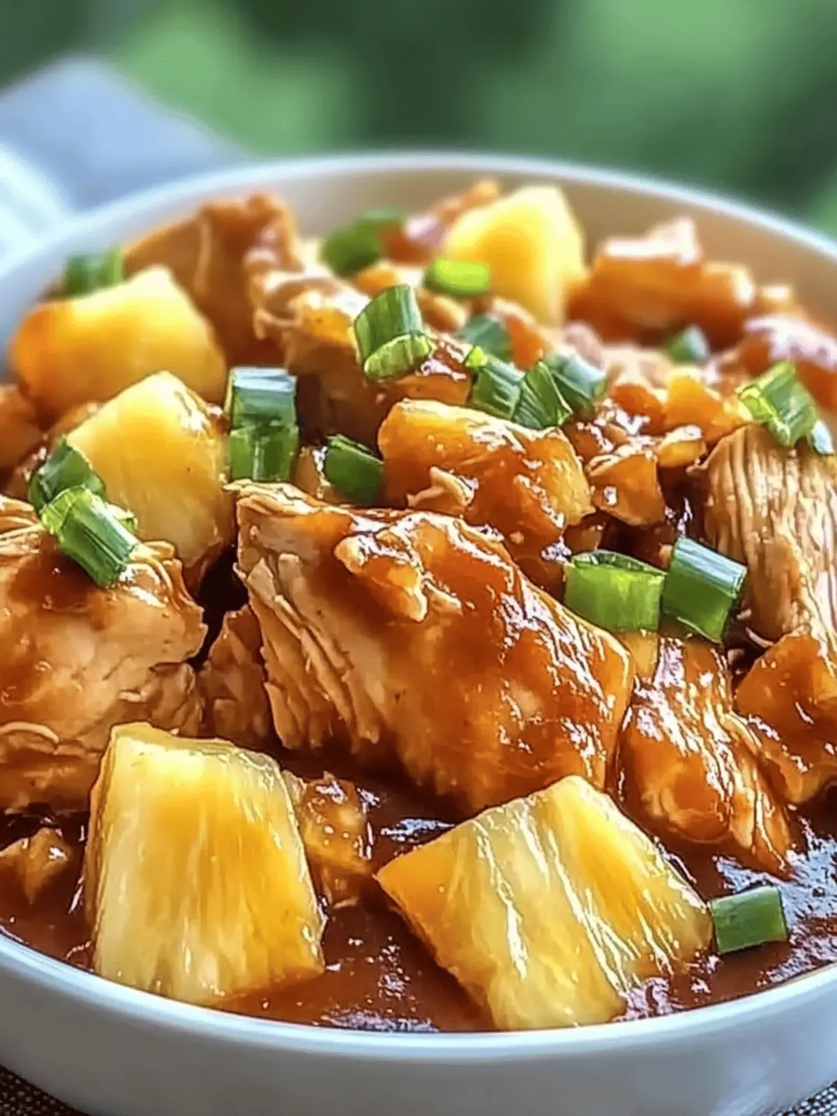 Easy Crockpot Pineapple BBQ Chicken