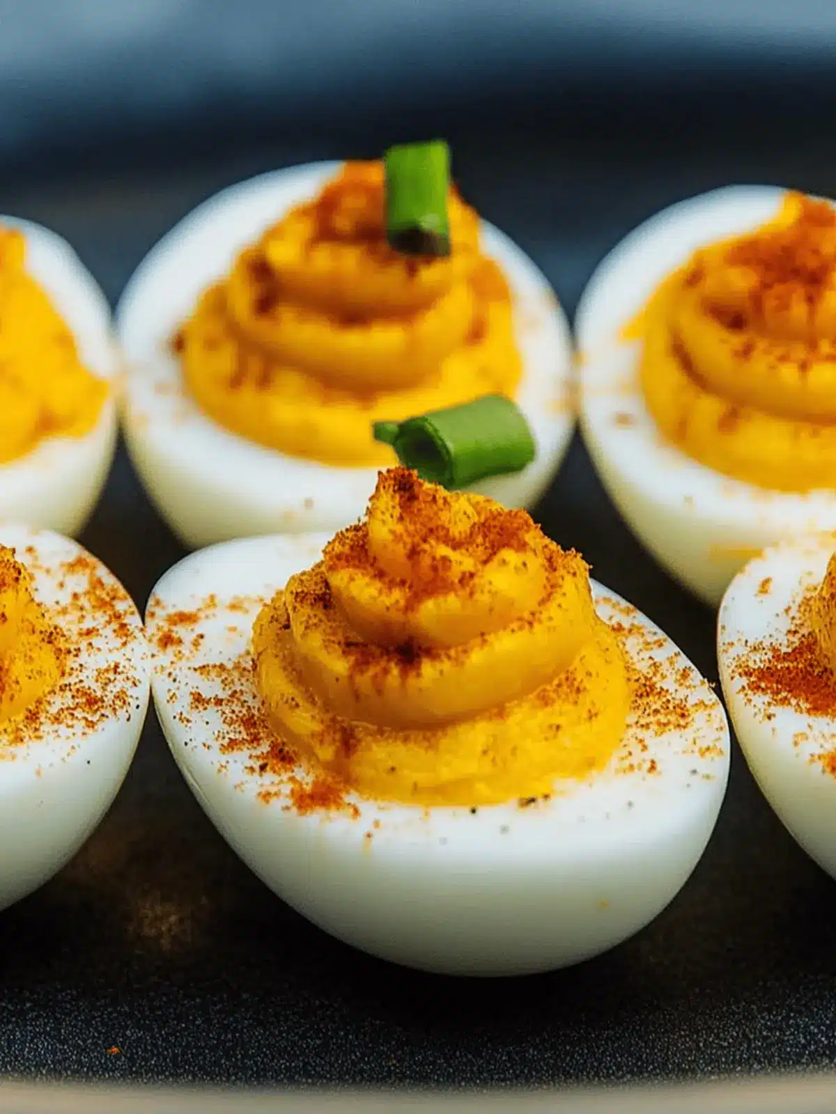 Pumpkin Deviled Eggs