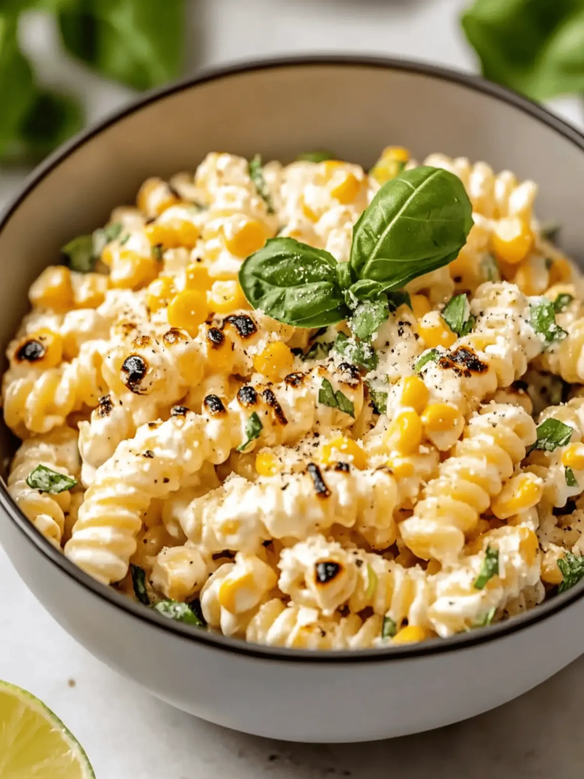 Creamy Street Corn Pasta Salad