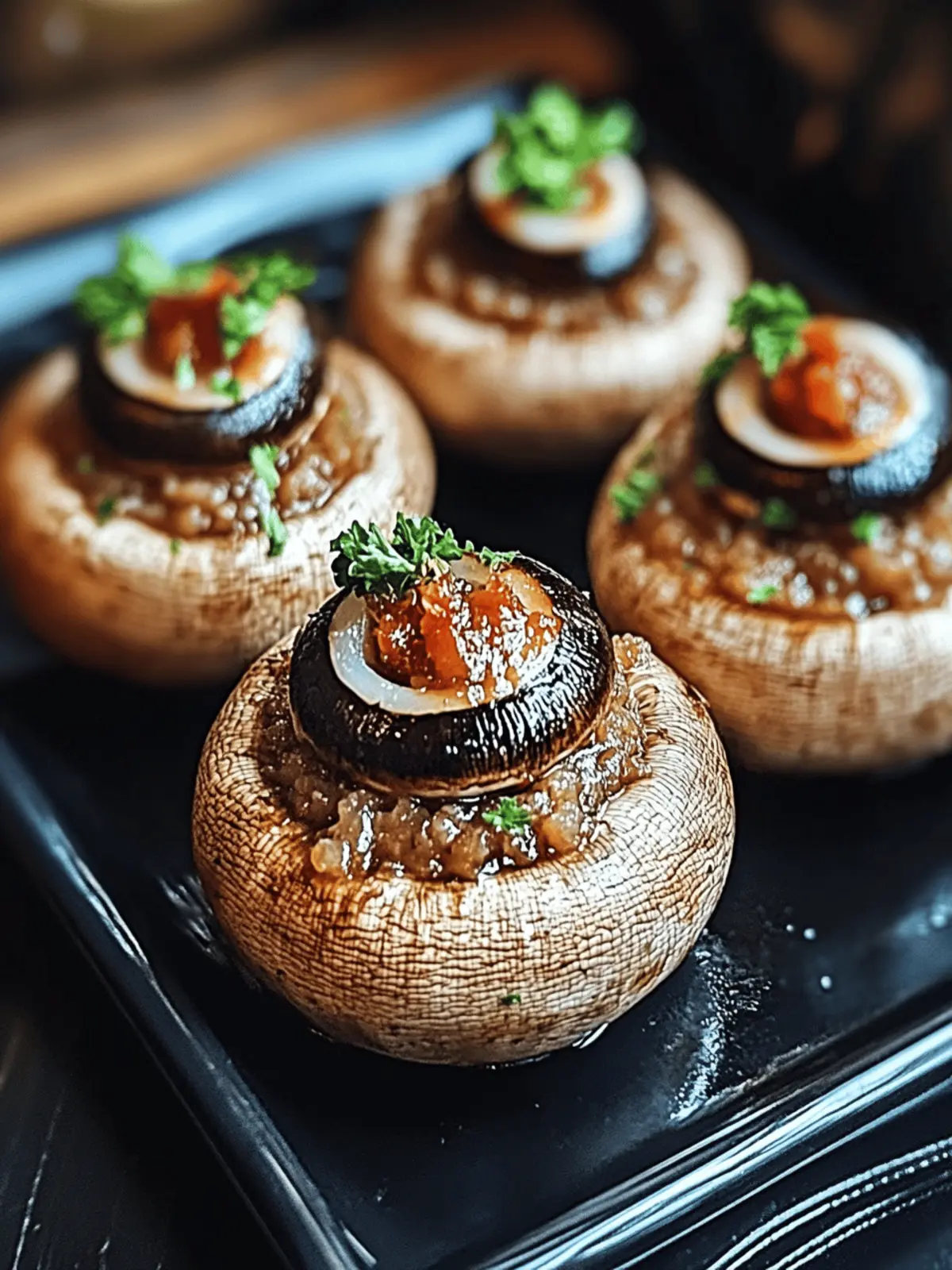 Stuffed Mushroom Eyeballs