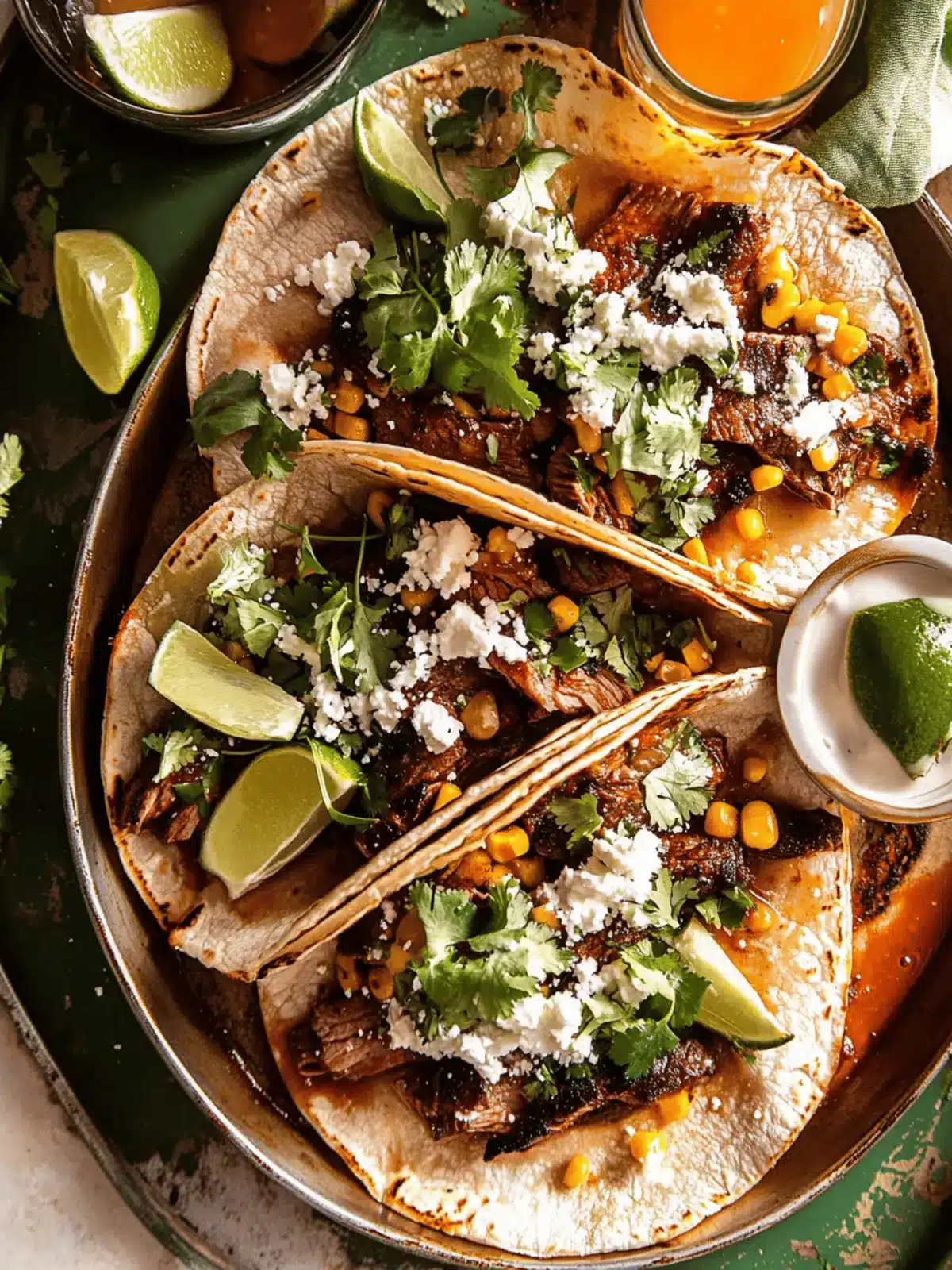 Sheet Pan Steak and Chipotle Corn Tacos