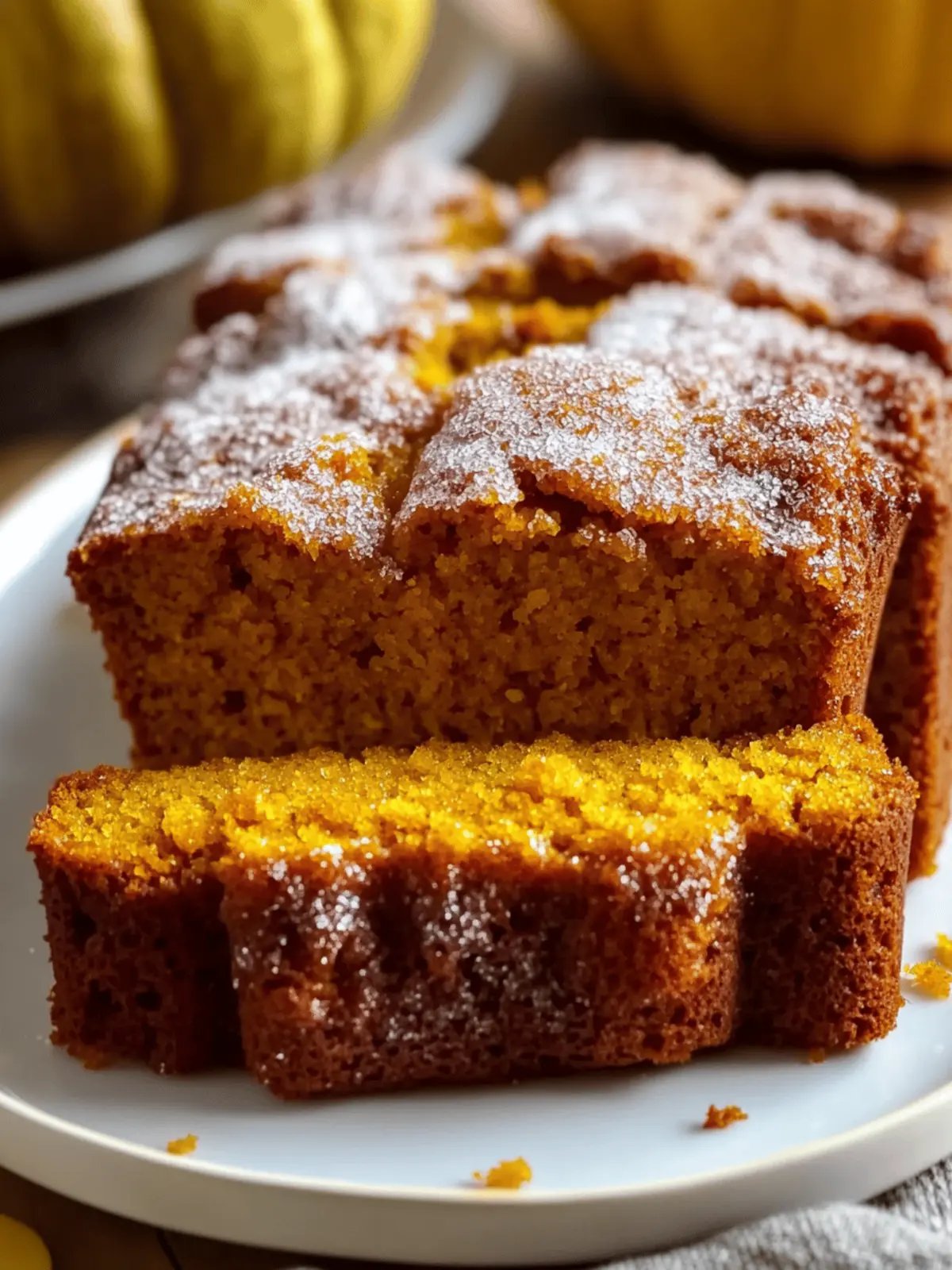 Cinnamon Sugar Pumpkin Bread