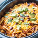 Crockpot Chicken Enchilada Casserole – Cheesy Comfort Made Easy 3 Crockpot Chicken Enchilada Casserole