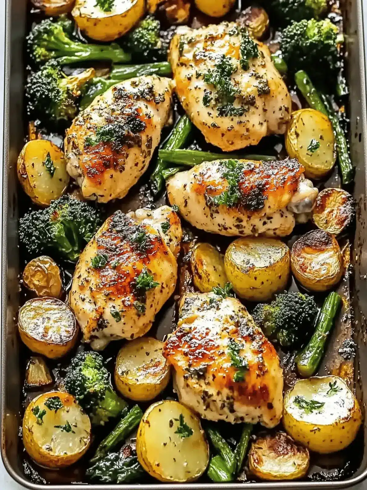 Sheet Pan Garlic Butter Chicken and Veggies