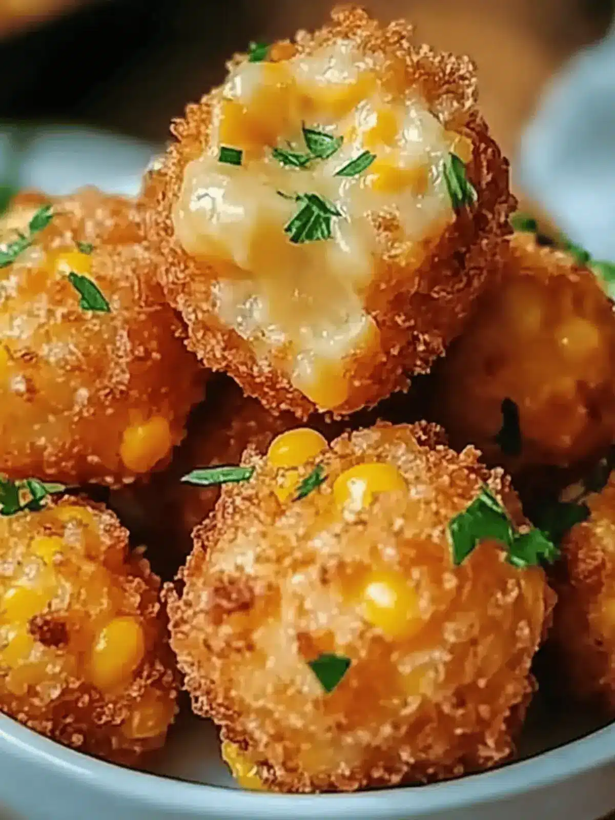 Crispy Corn Cheese Bites