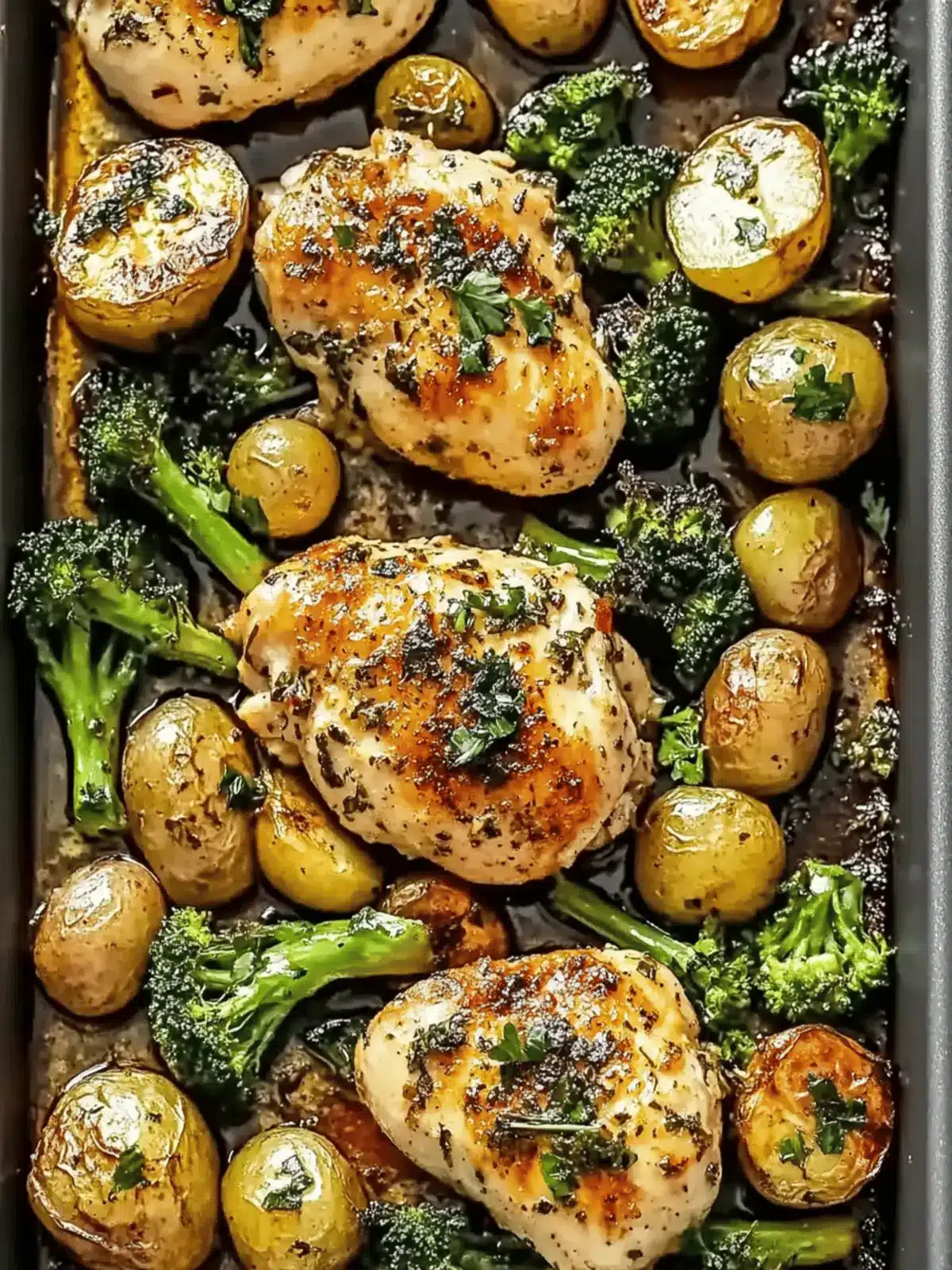 Sheet Pan Garlic Butter Chicken and Veggies