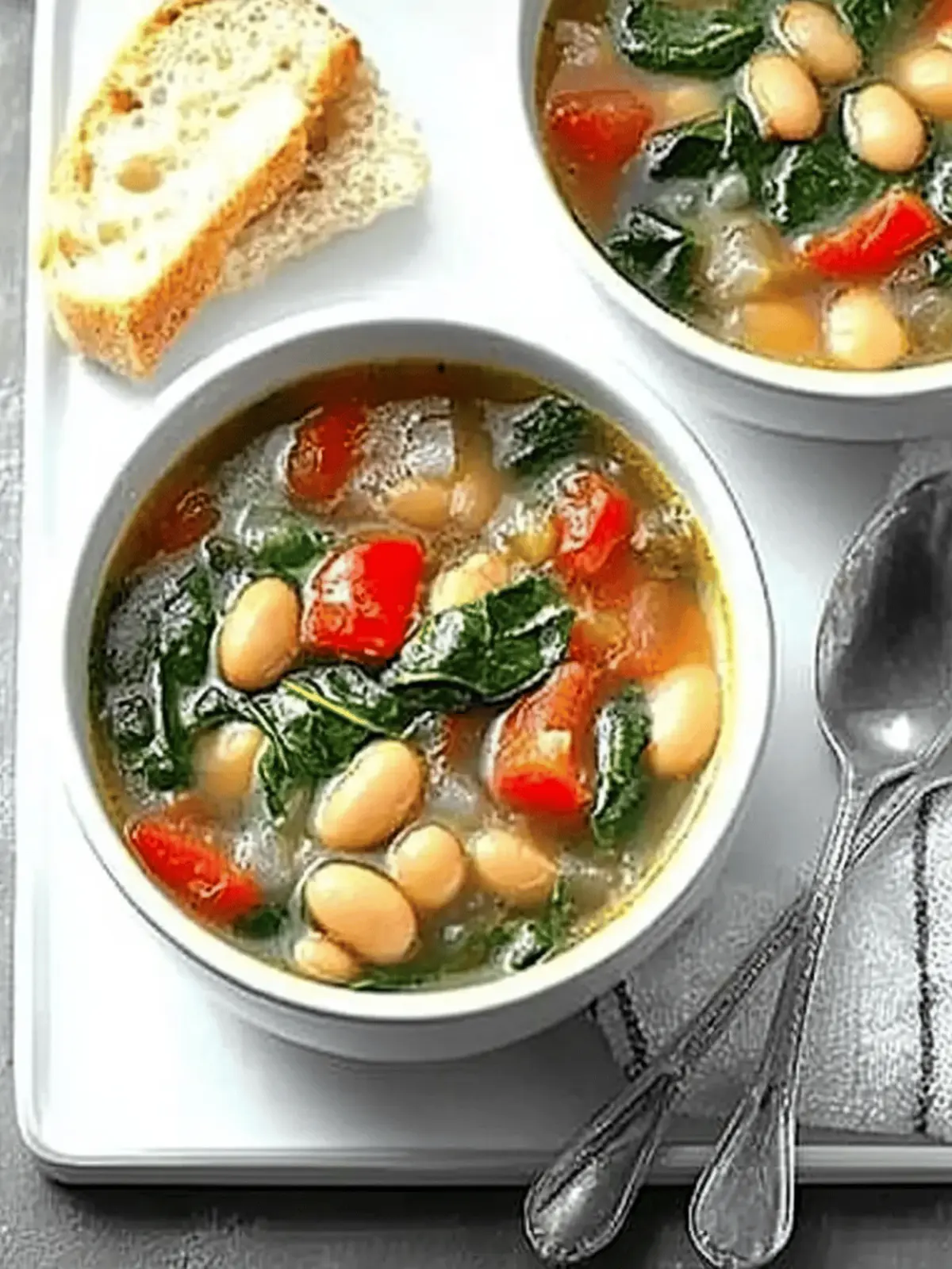 Slow-Cooker Spinach Bean Soup