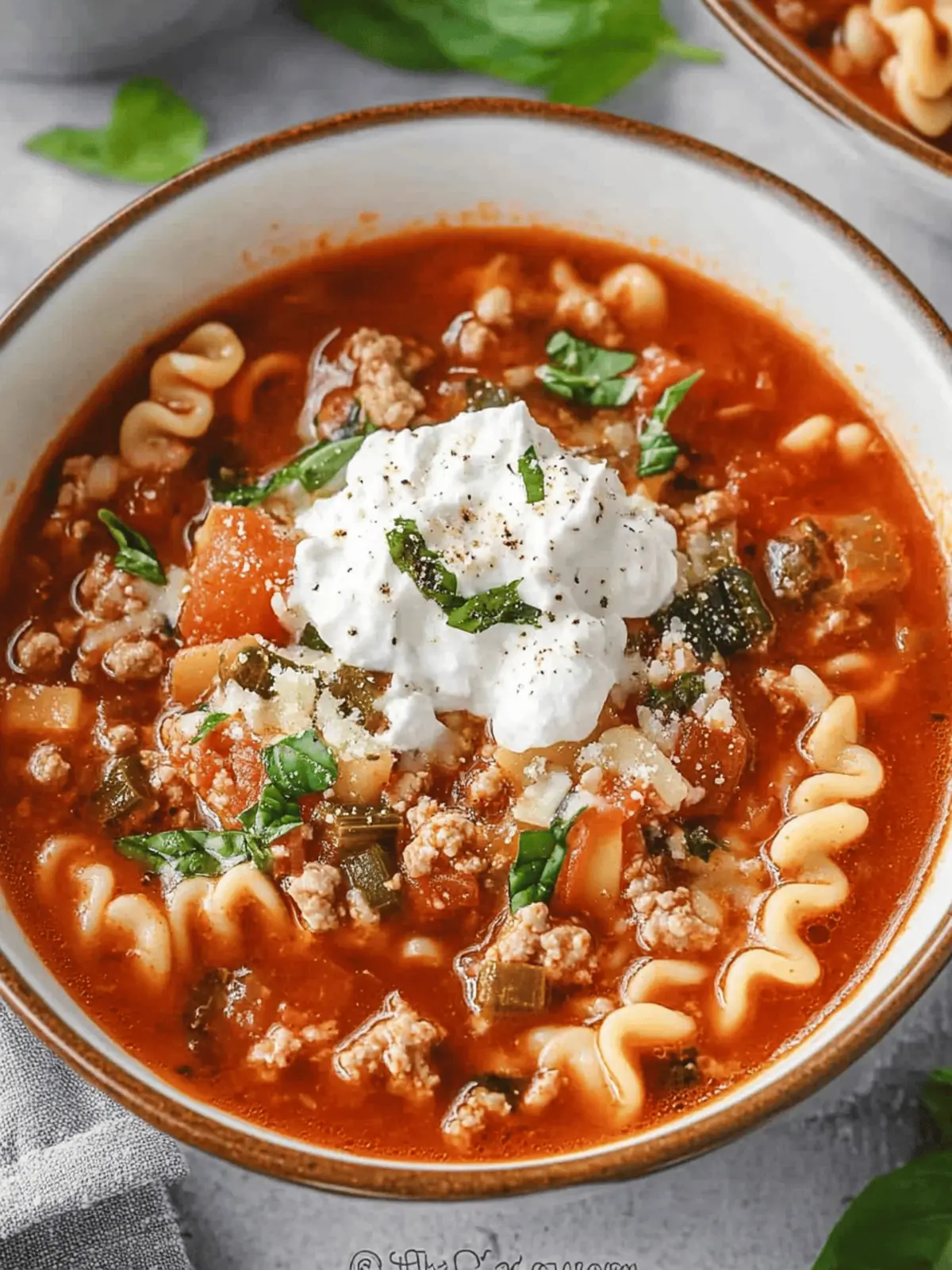 Slow Cooker Lasagna Soup