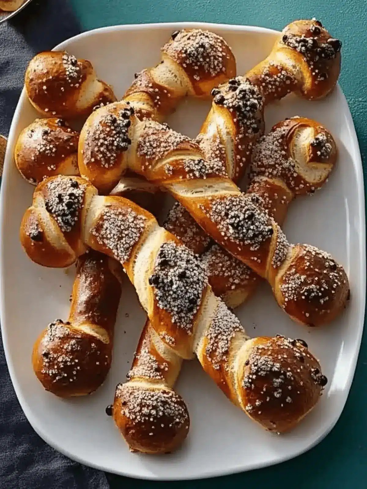 Spooky Pretzel Bones