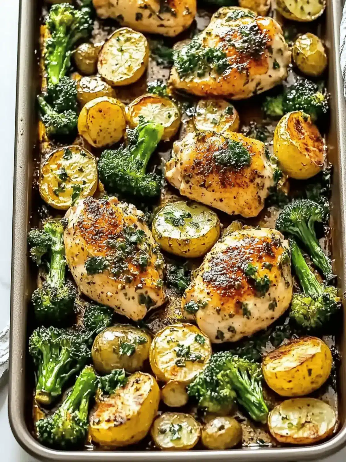 Sheet Pan Garlic Butter Chicken and Veggies
