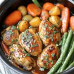 Slow Cooker Honey Garlic Chicken and Veggies