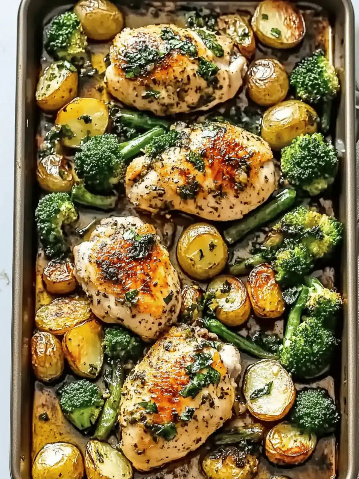 Sheet Pan Garlic Butter Chicken and Veggies