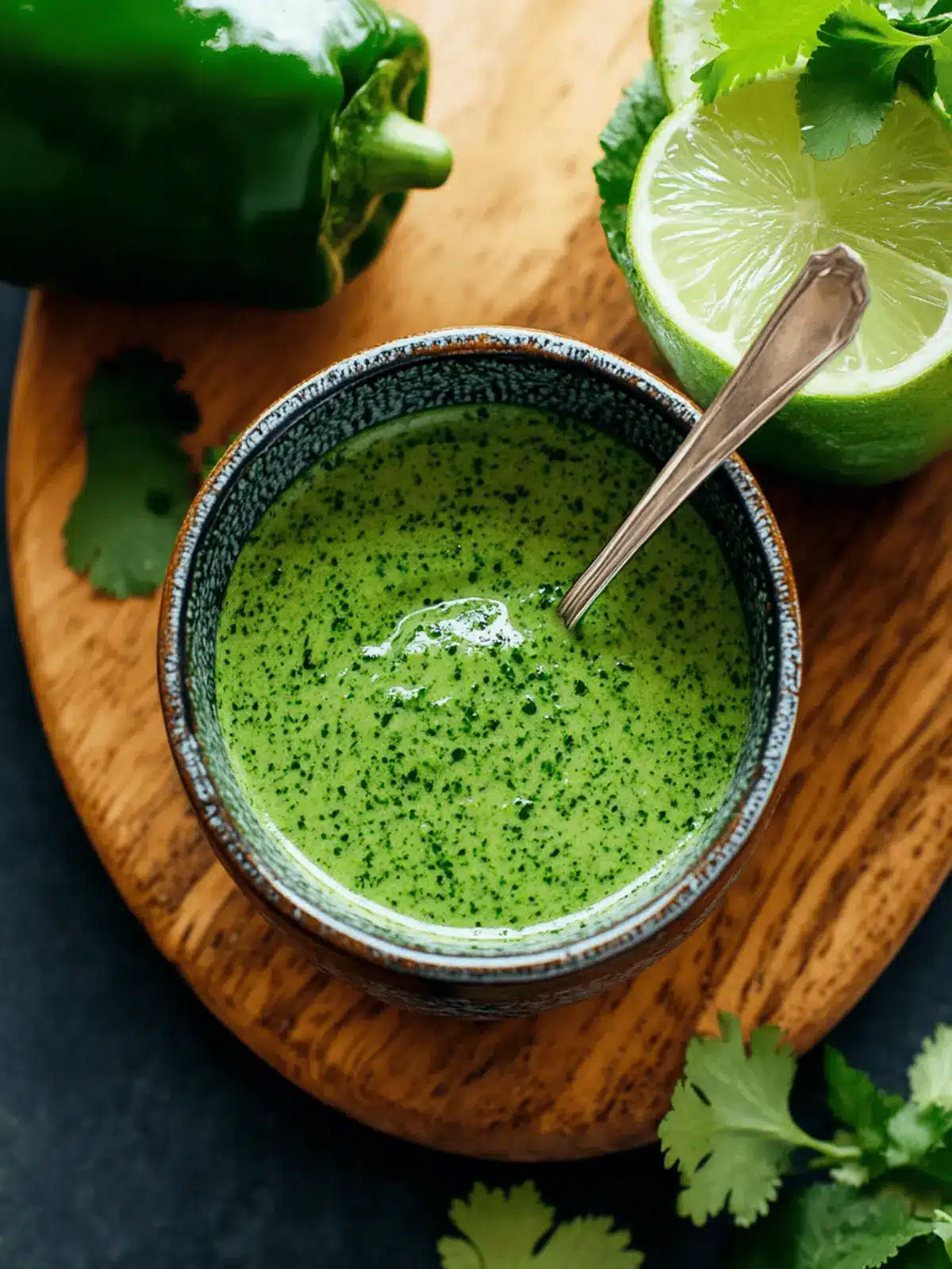 Aji Verde (Spicy Peruvian Green Sauce)