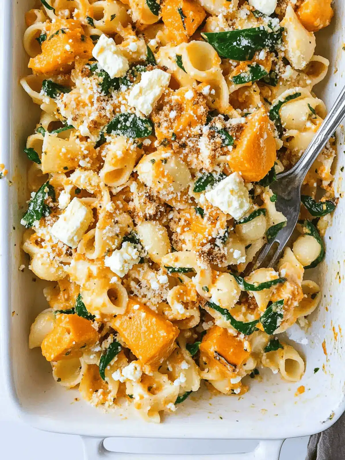Pumpkin Feta Pasta