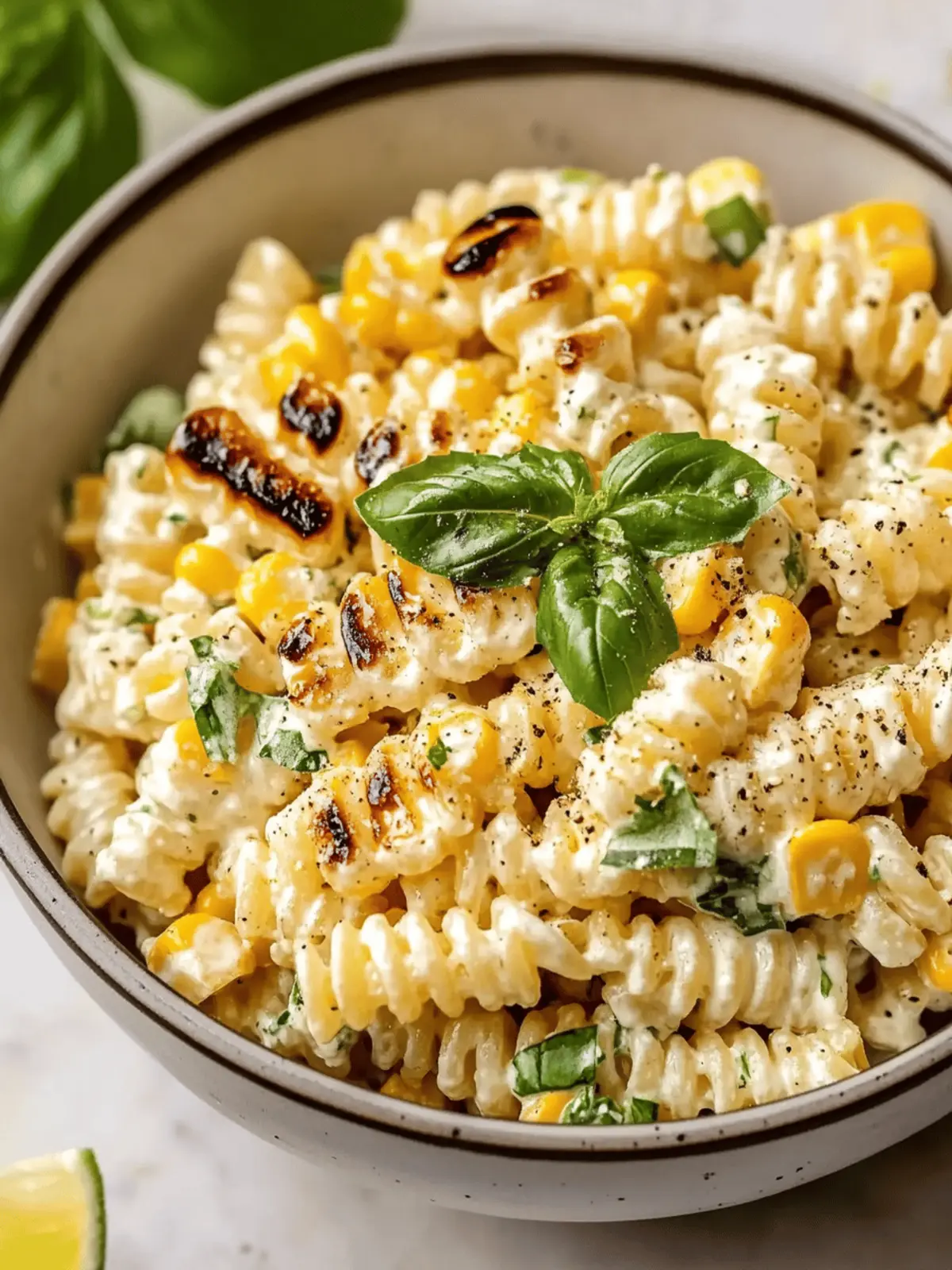 Creamy Street Corn Pasta Salad