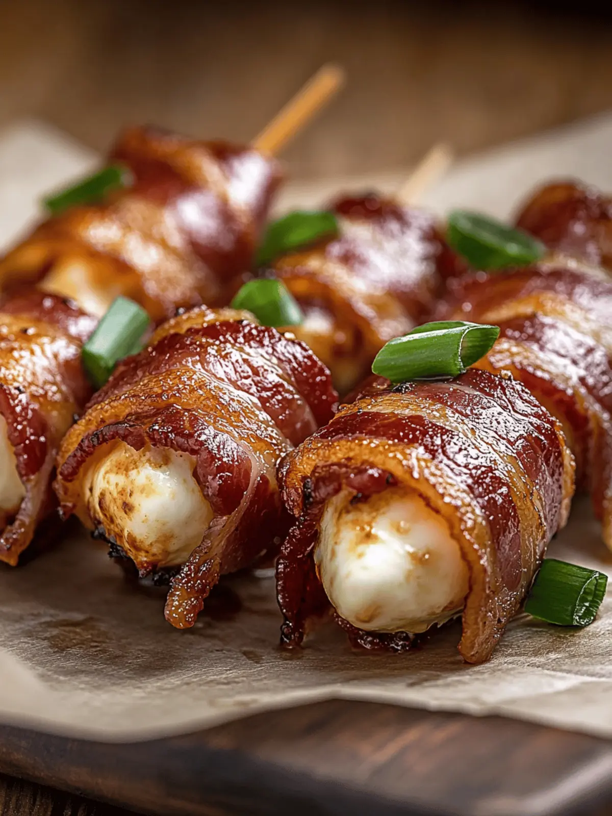 Crispy Bacon Mozzarella Poppers
