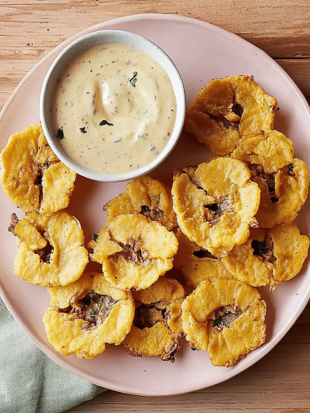 Air Fryer Tostones with Creamy Mojo Dipping Sauce