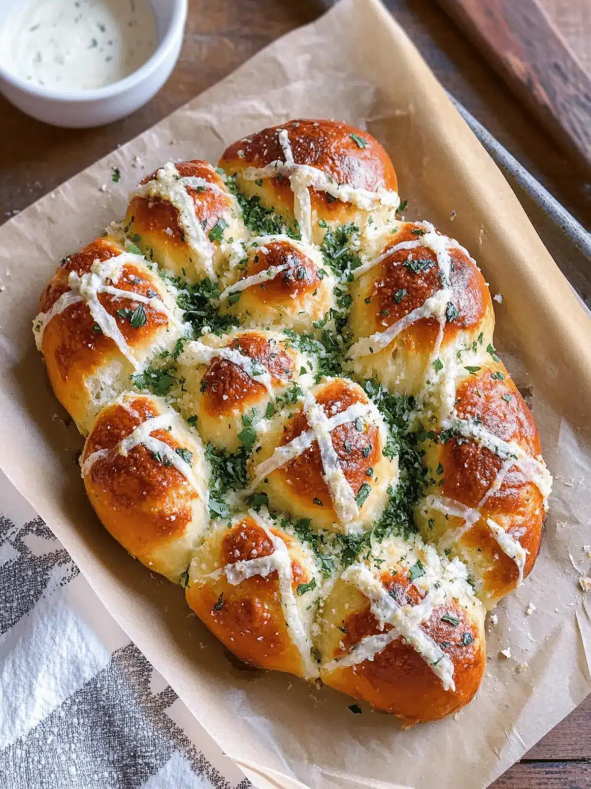 Cheesy Stuffed Garlic Bread Rolls