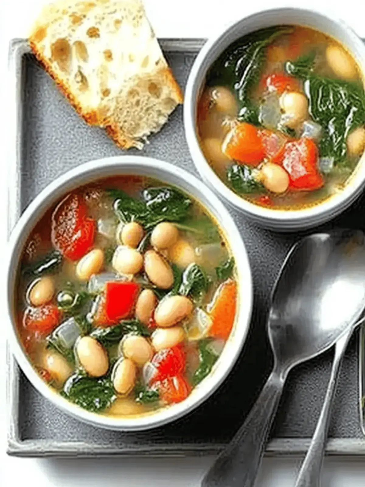 Slow-Cooker Spinach Bean Soup