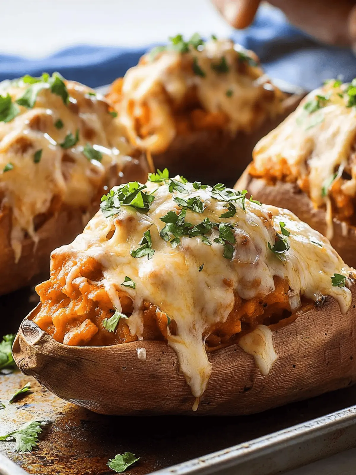 Enchilada Stuffed Sweet Potatoes