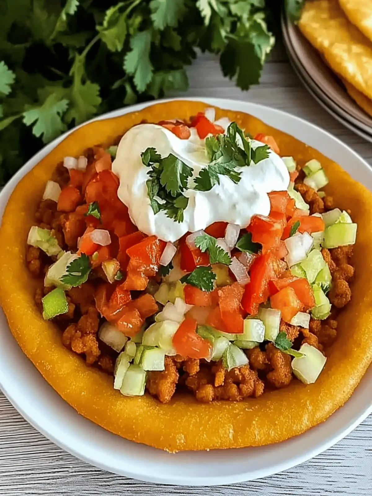 Homemade Navajo Taco (Indian Fry Bread) Recipe