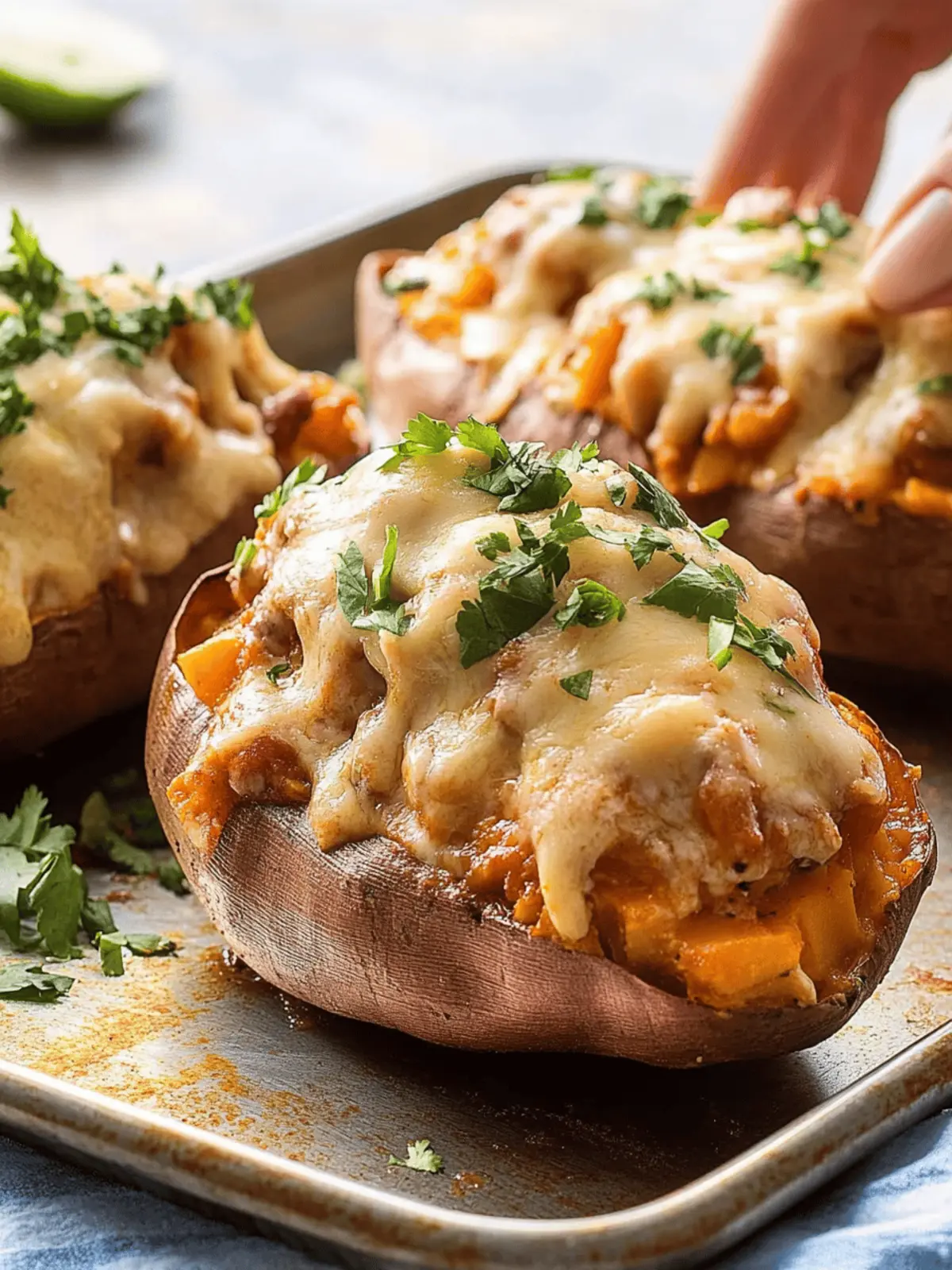 Enchilada Stuffed Sweet Potatoes