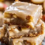 Maple Glazed Apple Blondies