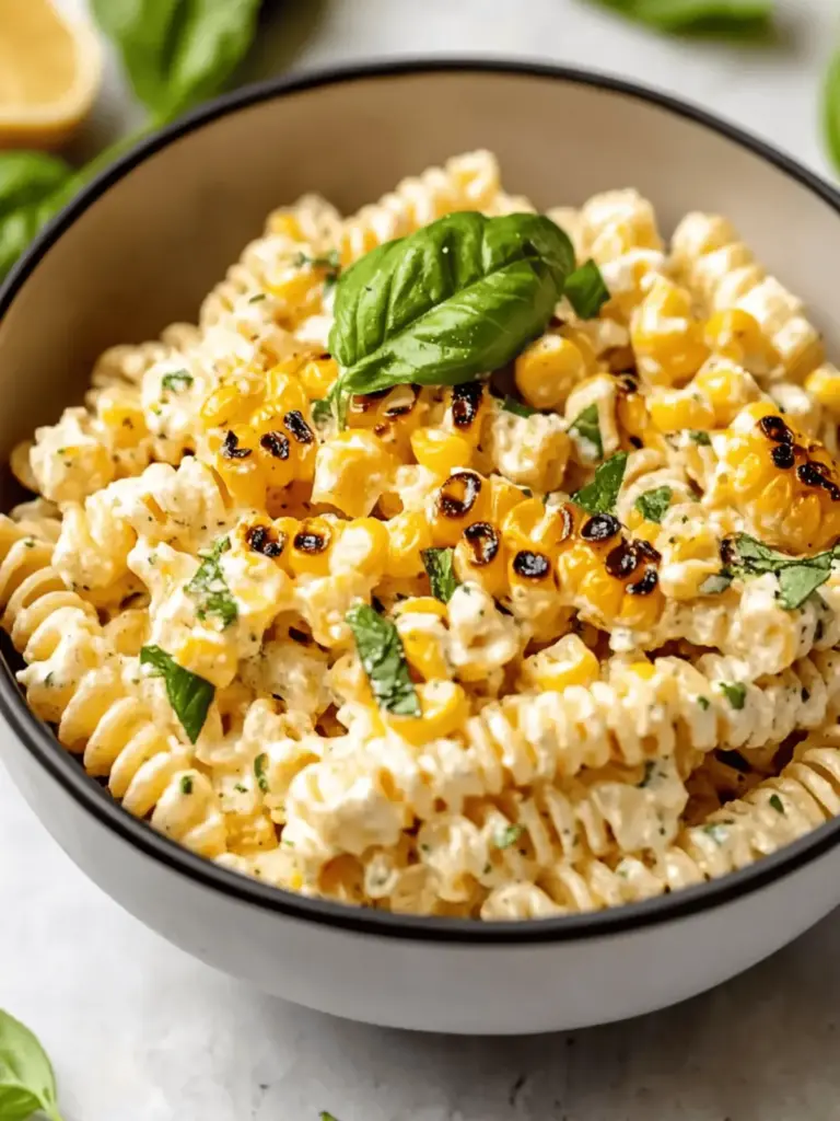 Creamy Street Corn Pasta Salad