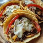 Philly Cheesesteak Smash Burger Tacos