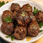 Bison Meatballs