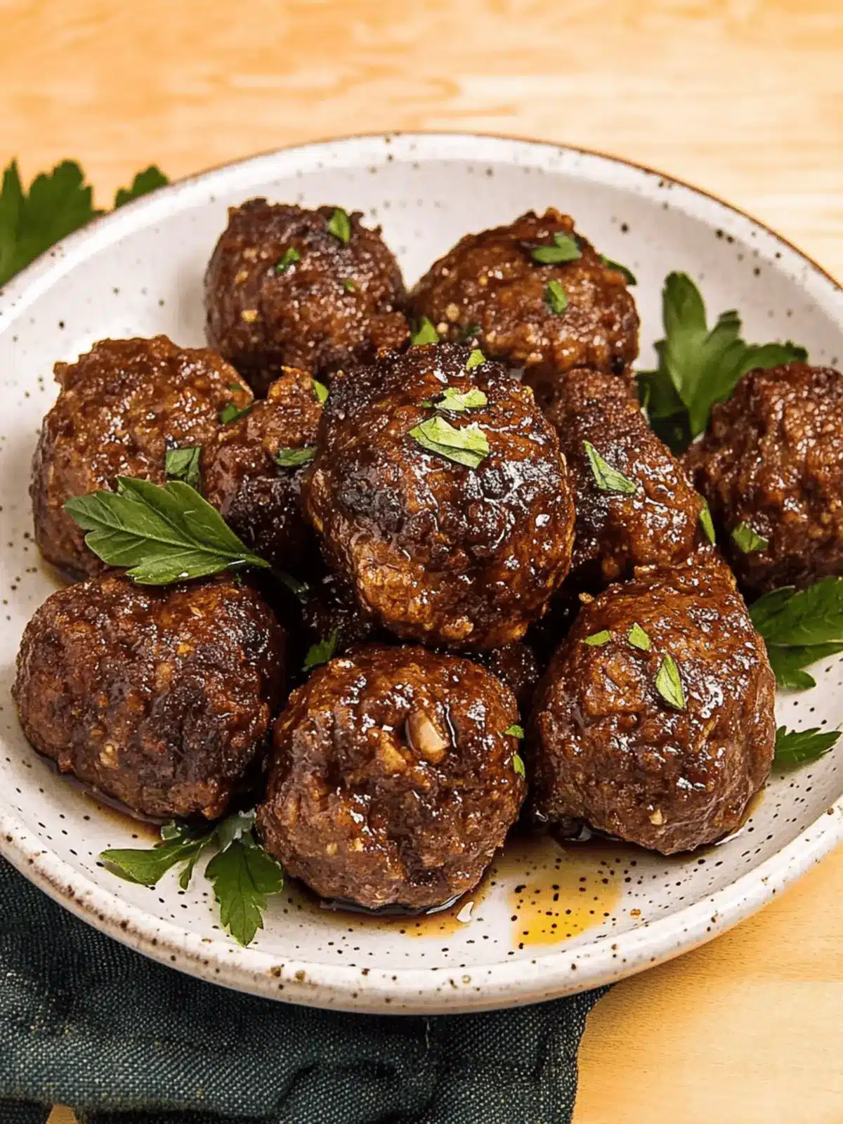 Bison Meatballs