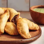 Vegan Empanadas Sin Carne with Zesty Aji Verde Sauce 6 Empanadas Sin Carne