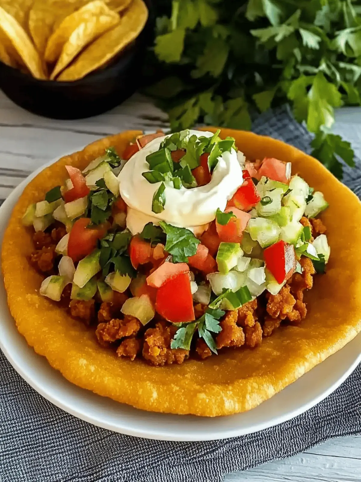 Homemade Navajo Taco (Indian Fry Bread) Recipe