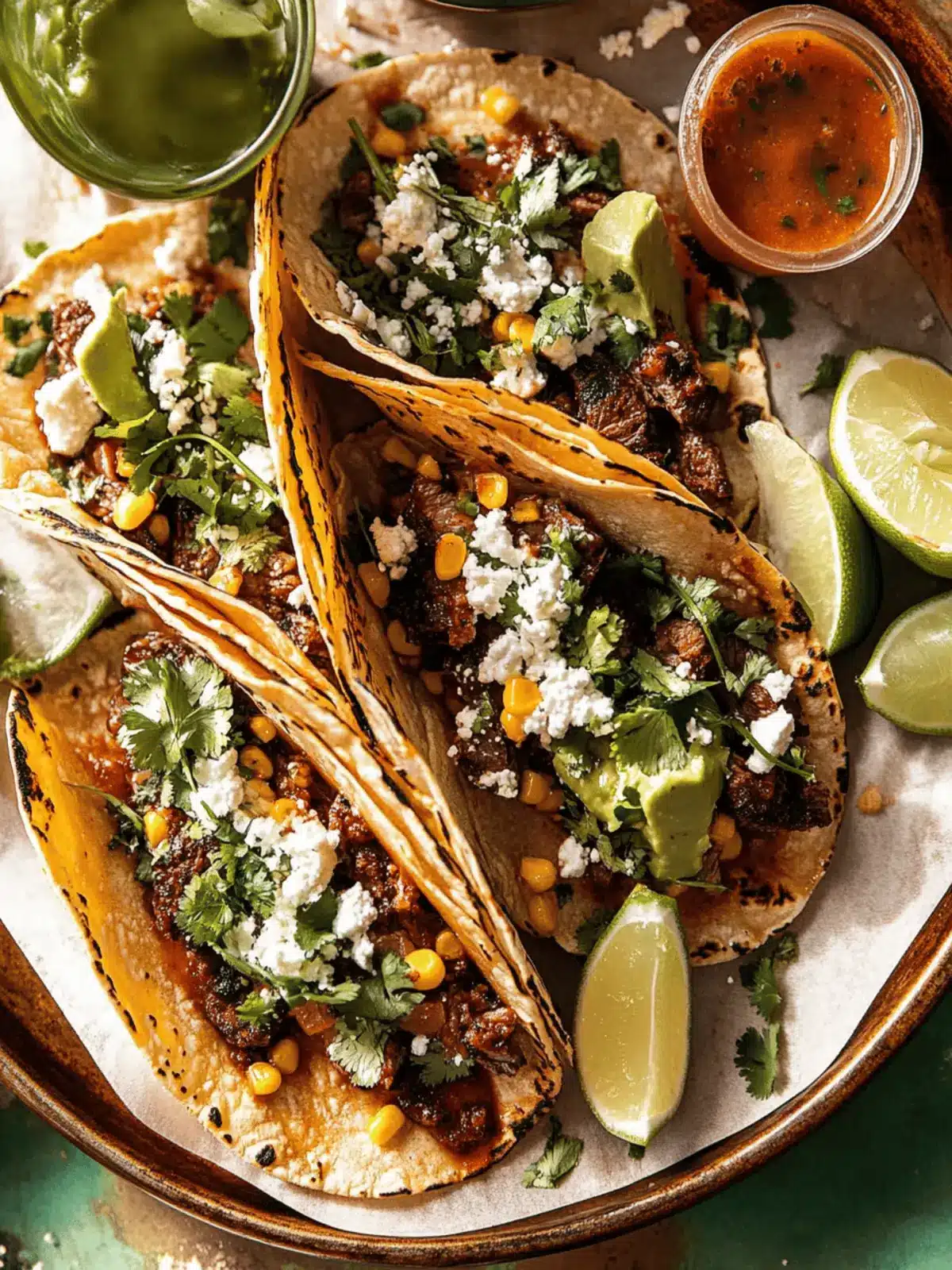 Sheet Pan Steak and Chipotle Corn Tacos