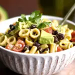 Pasta Salad with Avocado and Black Beans