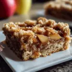 Salted Caramel Apple Crumble Bars