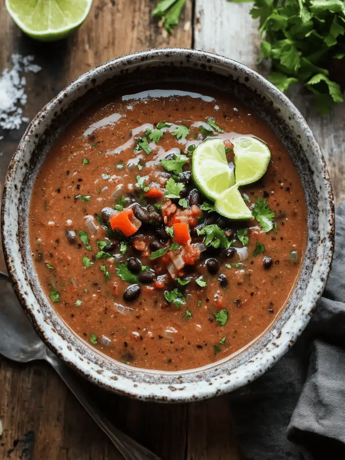 Spicy Black Bean Soup recipe