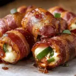Crispy Bacon Mozzarella Poppers