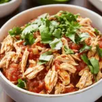 Crockpot Salsa Chicken Bowls