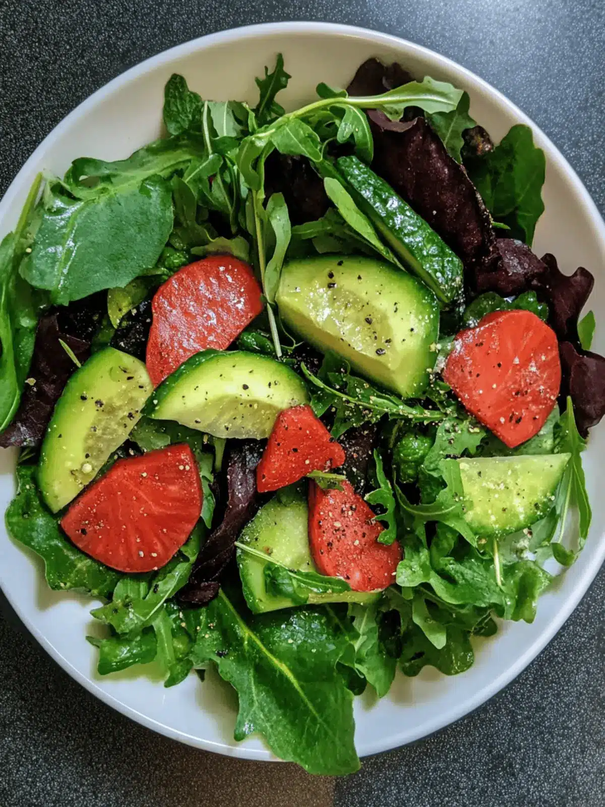 Native American wild greens salad
