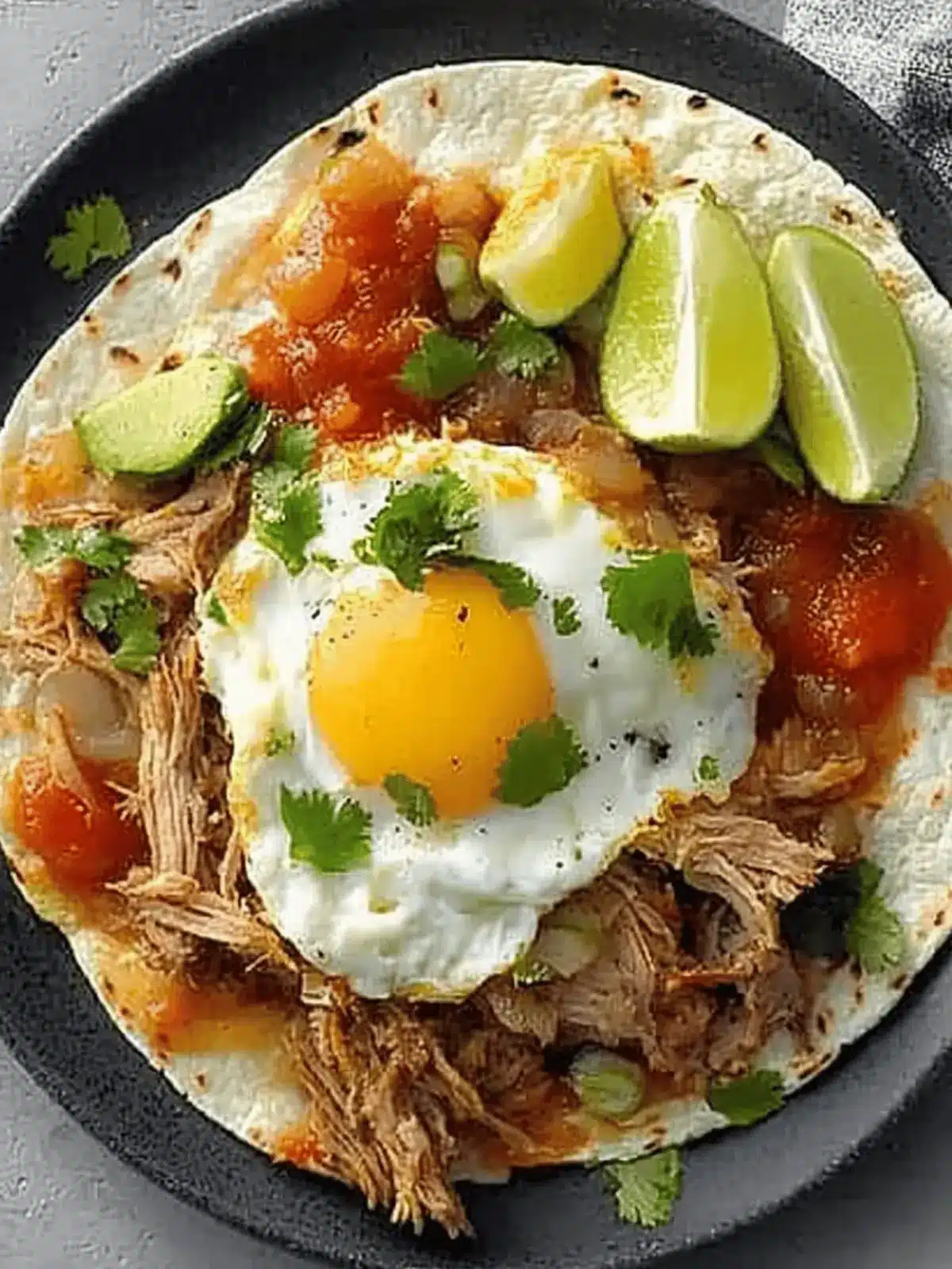 Carnitas Huevos Rancheros