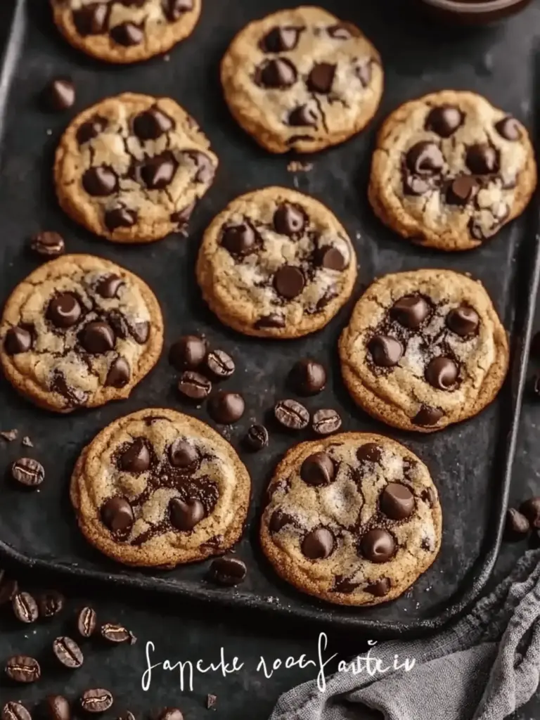 Decadent Espresso Chocolate Chip Cookies