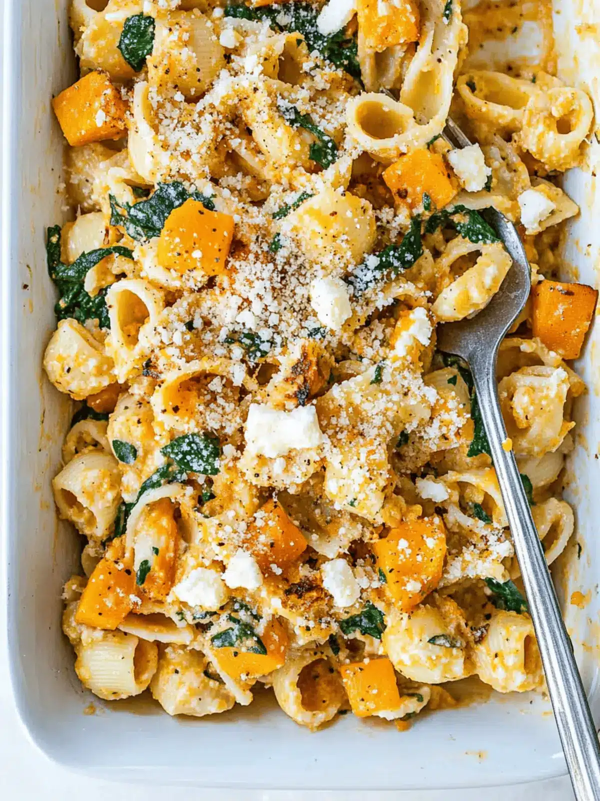 Pumpkin Feta Pasta
