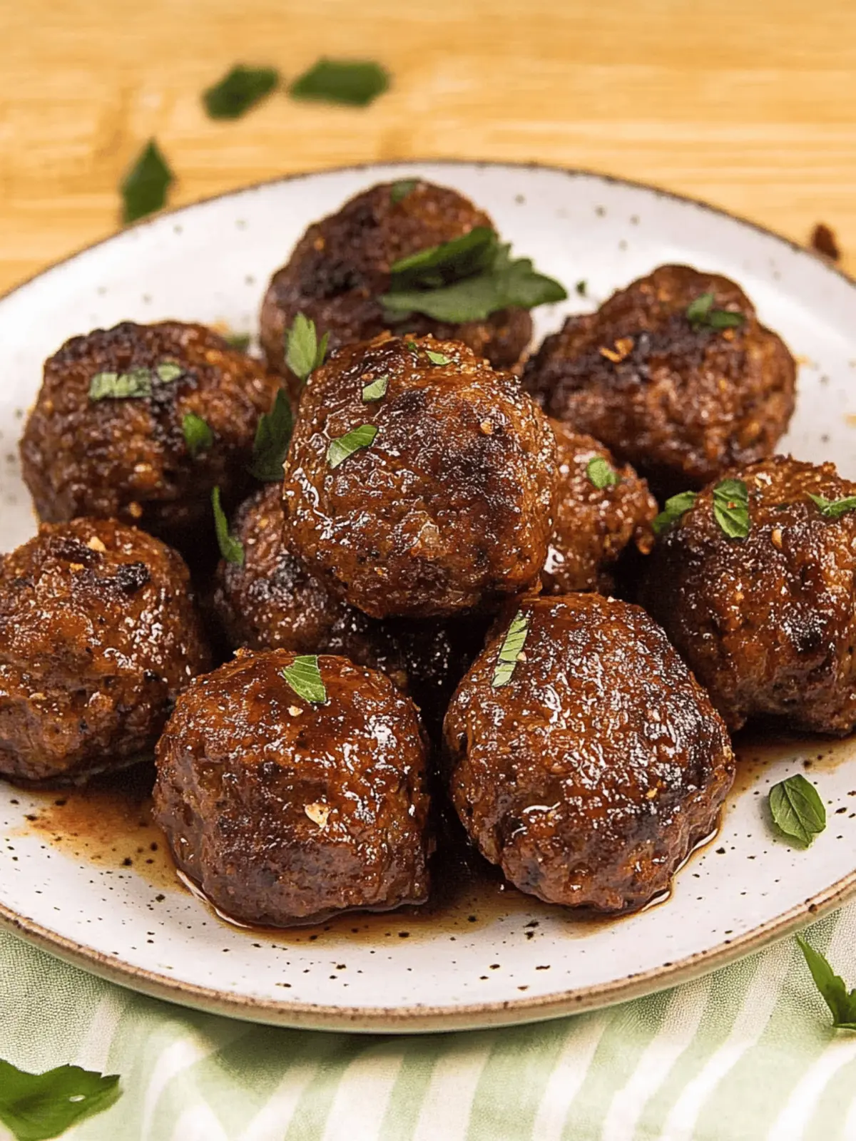 Bison Meatballs