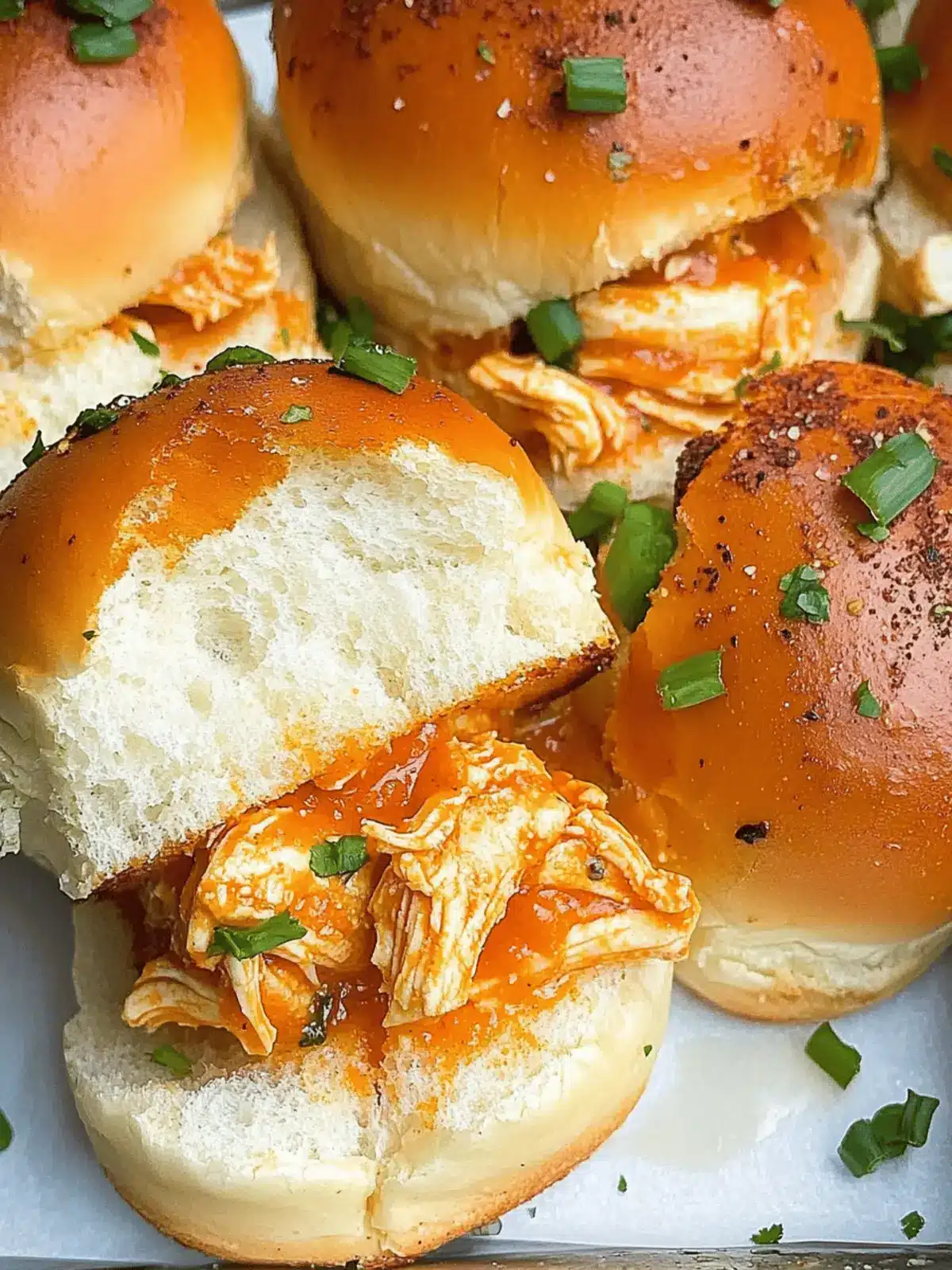 Spicy Buffalo Chicken Sliders