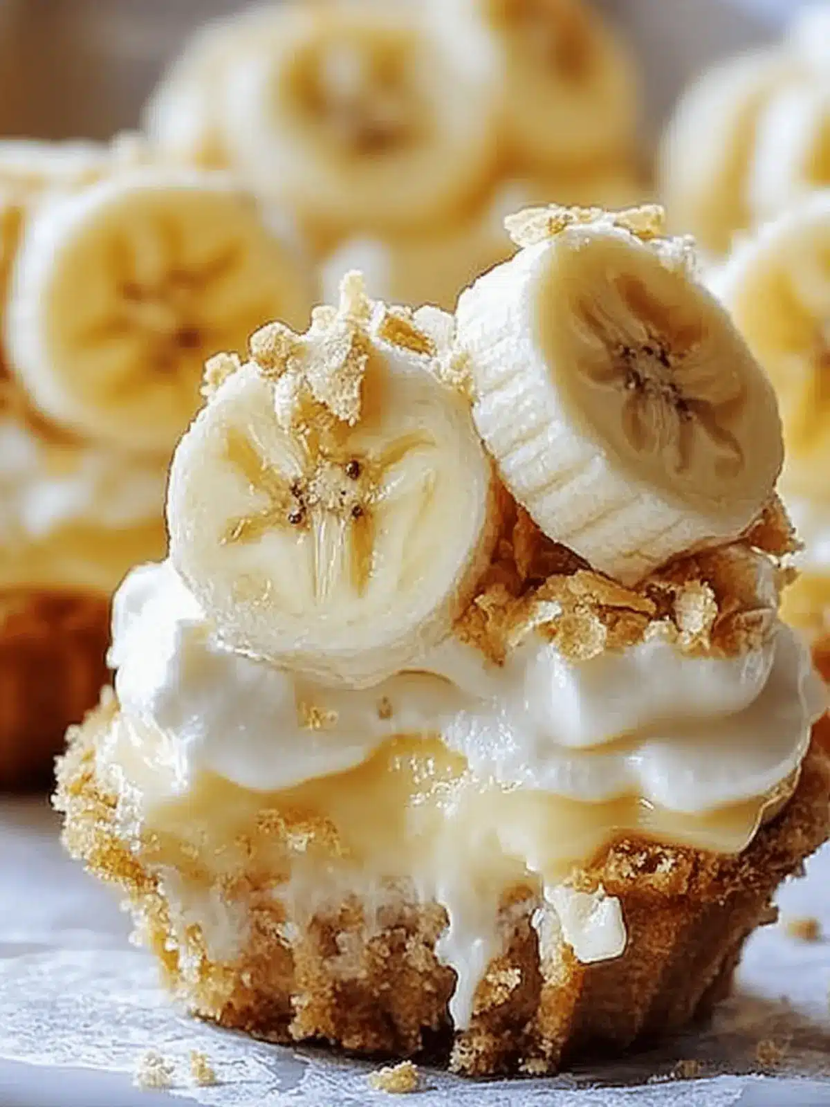 No-Bake Mini Banana Cream Pies