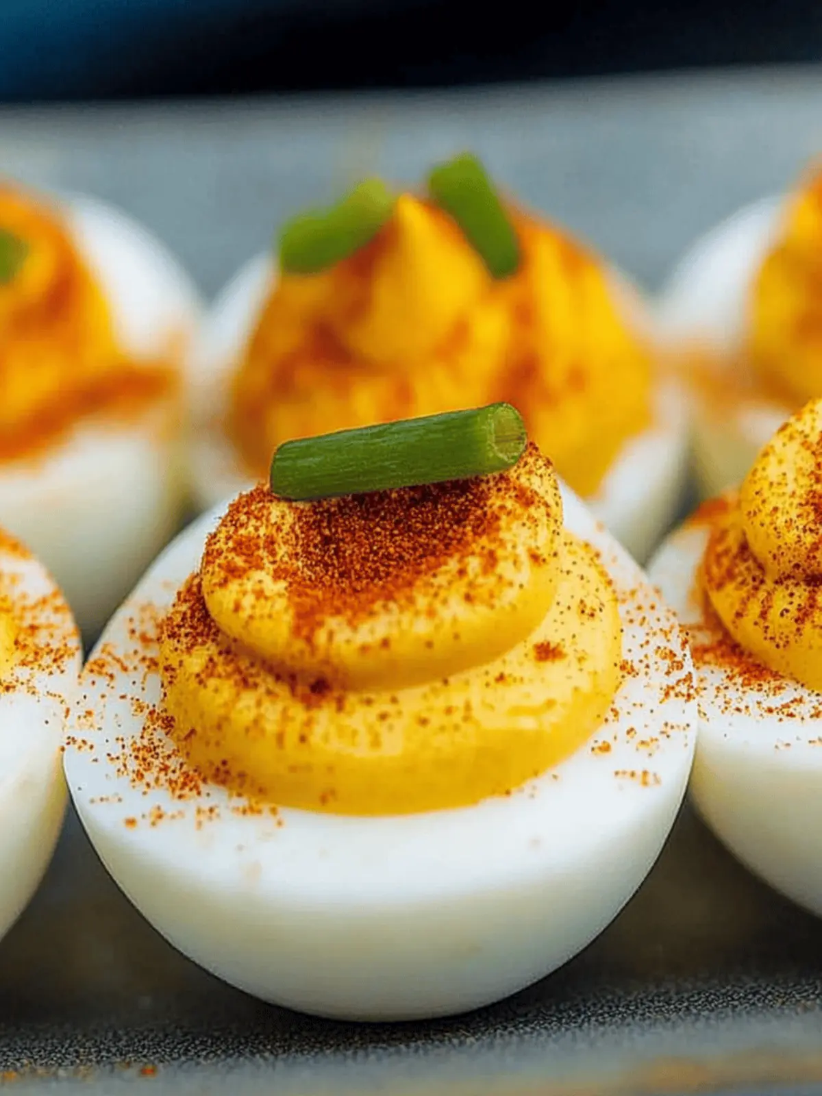 Pumpkin Deviled Eggs